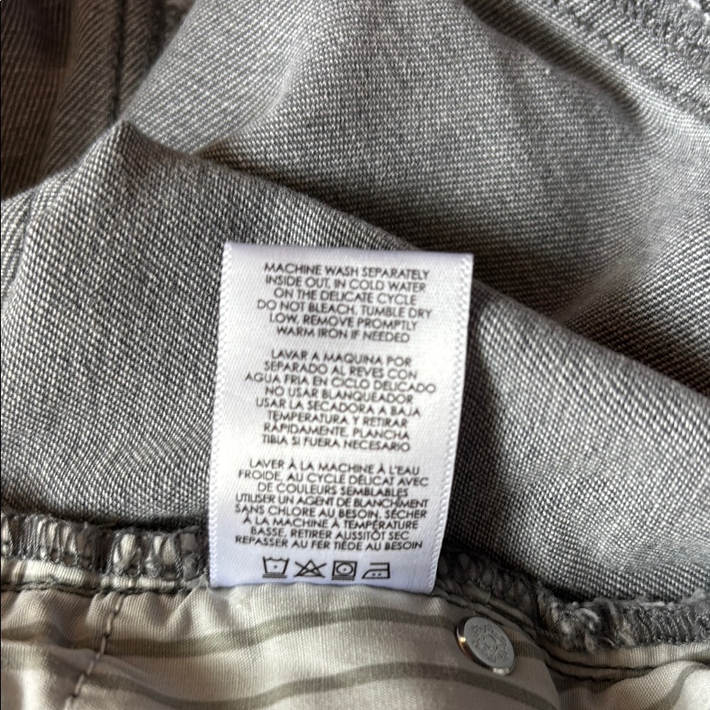 Cabi Button Fly Straight Women's Gray Jeans, 8 - Picture 9 of 9